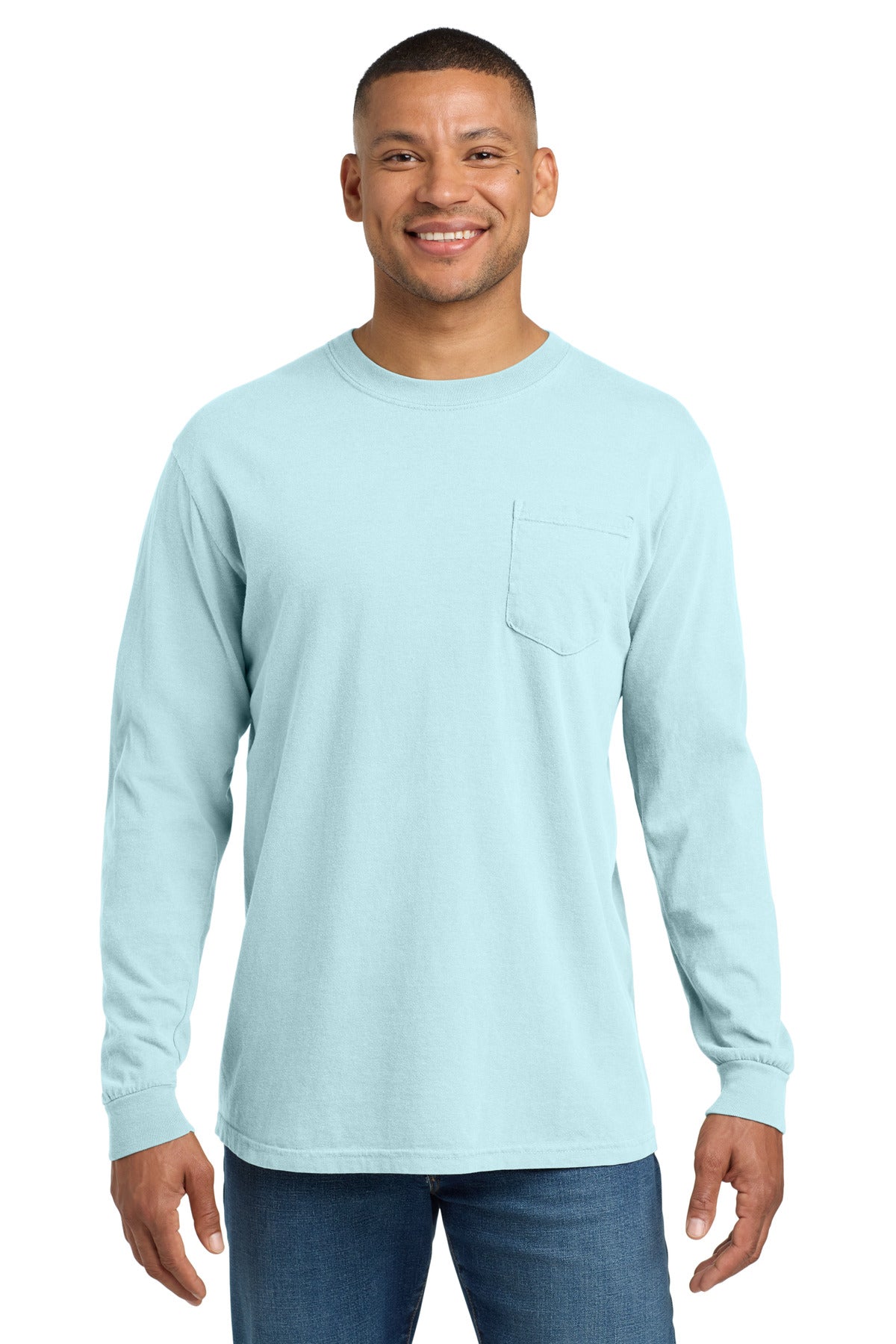 COMFORT COLORS  ®  Heavyweight Ring Spun Long Sleeve Pocket Tee. 4410