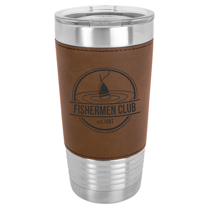 Laserable Leatherette Insulated Tumblers & Travel Mugs