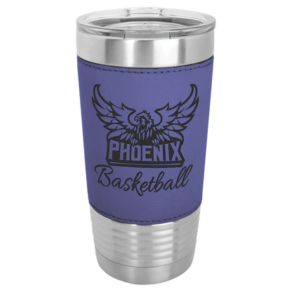 Laserable Leatherette Insulated Tumblers & Travel Mugs