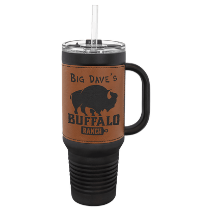 Laserable Leatherette Insulated Tumblers & Travel Mugs