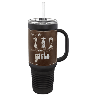 Laserable Leatherette Insulated Tumblers & Travel Mugs