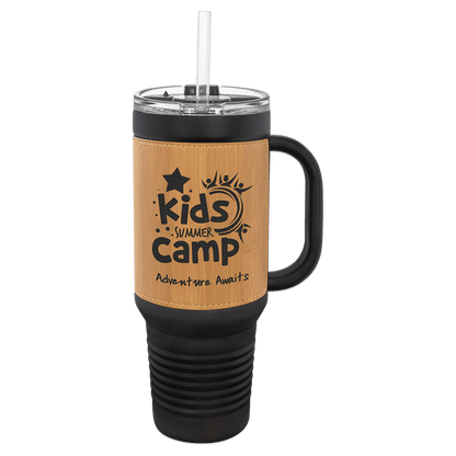 Laserable Leatherette Insulated Tumblers & Travel Mugs