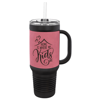 Laserable Leatherette Insulated Tumblers & Travel Mugs