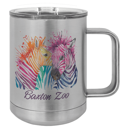 Sublimatable Polar Camel Insulated Mug with Slider Lid