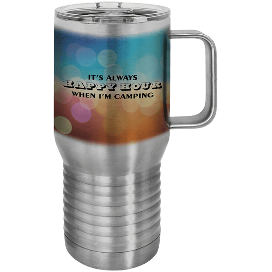 Sublimatable Polar Camel Travel Mug with Handle and Slider Lid