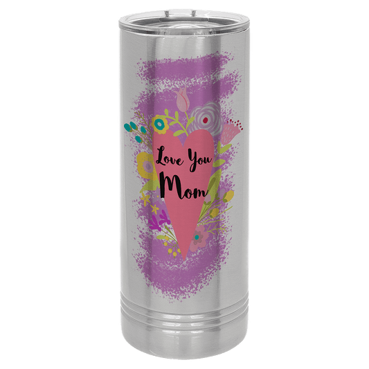 Sublimatable Polar Camel Skinny Tumbler with Slider Lid