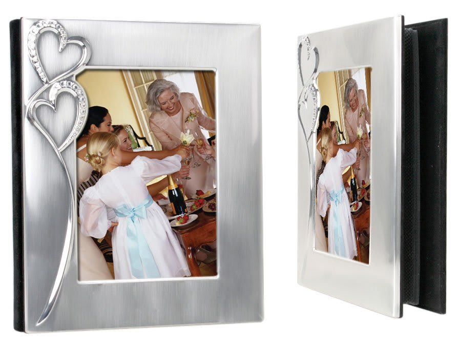 2-Tone Silver Hearts Wedding Accessory Collection